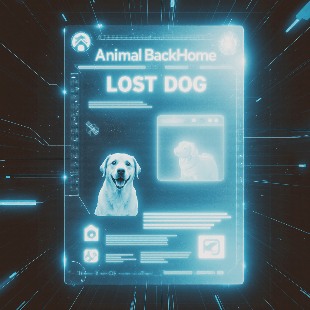 Formulaire détaillé pour déclarer un chien perdu sur AnimalBackHome.