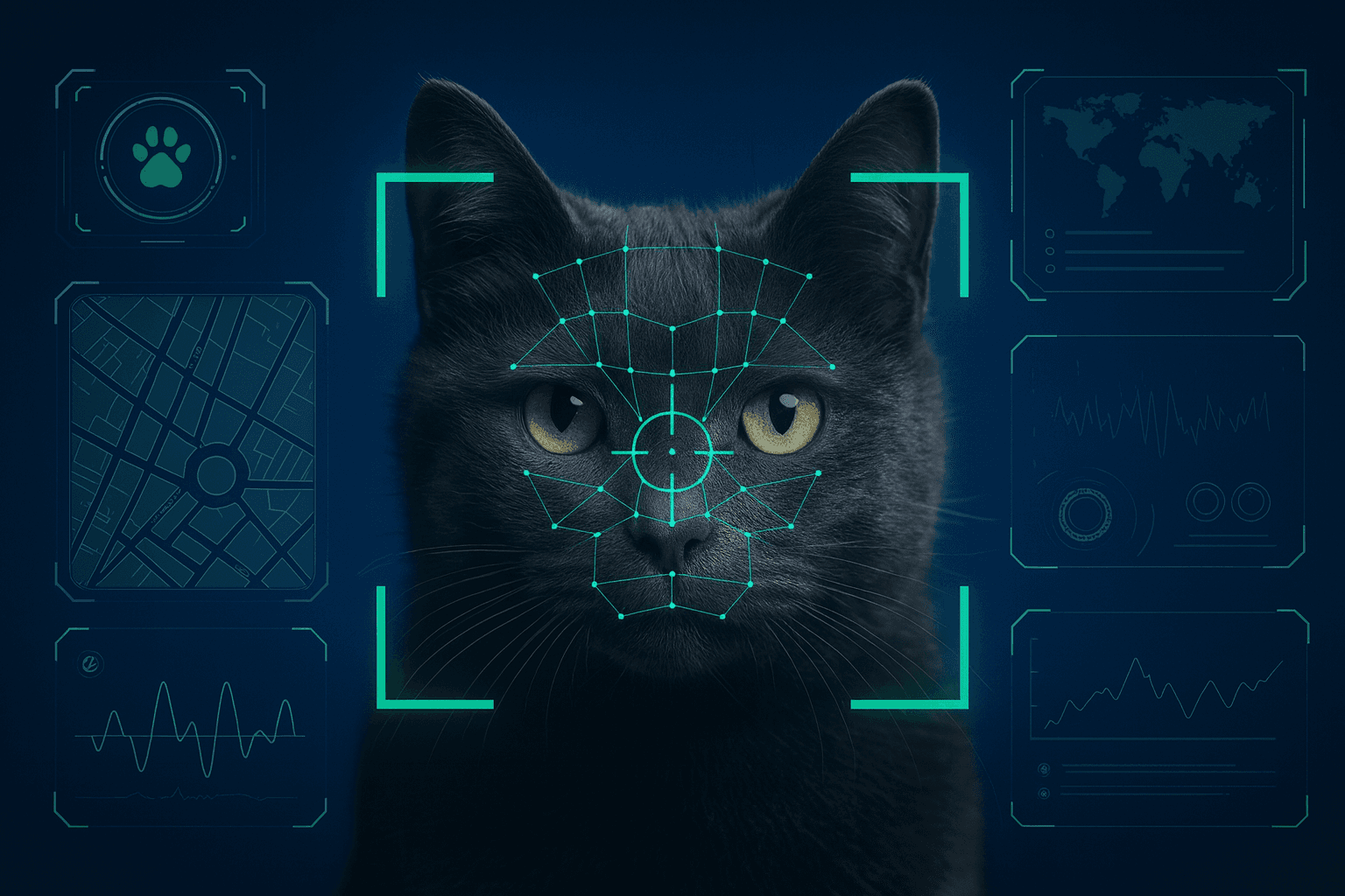 Recherche biométrique d'un chat perdu avec l’IA d’AnimalBackHome.