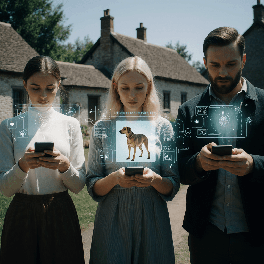 Habitants recevant des notifications pour un animal perdu grâce à AnimalBackHome.
